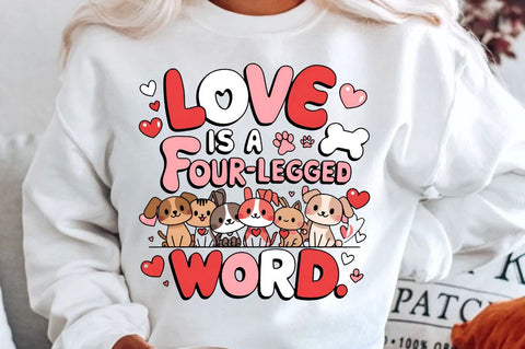 Love Is A Four Sublimation Design Sublimation Regulrcrative 