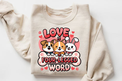 Love Is A Four Sublimation Design Sublimation Regulrcrative 
