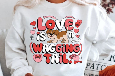 Love is a wagging tail Sublimation Design Sublimation Regulrcrative 