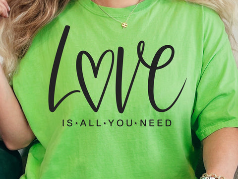 Love Is All You Need Svg, Valentine Svg, Love Svg, Love Quote Svg, Valentine Shirt Svg, Kindness Svg, Heart Svg, Romantic Svg SVG DesignDestine 