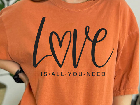 Love Is All You Need Svg, Valentine Svg, Love Svg, Love Quote Svg, Valentine Shirt Svg, Kindness Svg, Heart Svg, Romantic Svg SVG DesignDestine 
