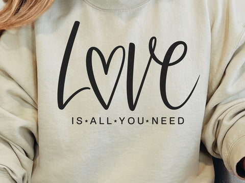 Love Is All You Need Svg, Valentine Svg, Love Svg, Love Quote Svg, Valentine Shirt Svg, Kindness Svg, Heart Svg, Romantic Svg SVG DesignDestine 
