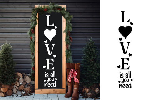 Love is All You Need, Valentines Porch Sign SVG CraftLabSVG 