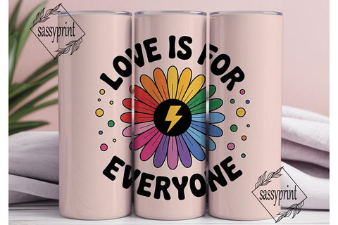 Love Is For Everyone Tumbler Wrap Sublimation sassyprint 