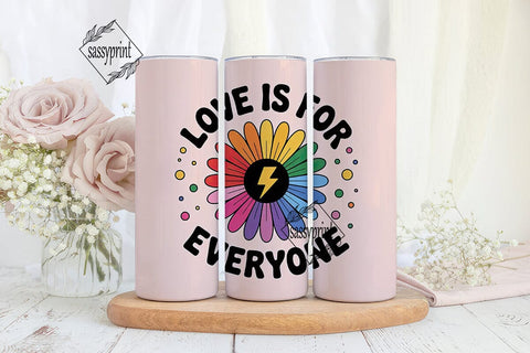 Love Is For Everyone Tumbler Wrap Sublimation sassyprint 
