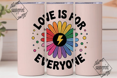 Love Is For Everyone Tumbler Wrap Sublimation sassyprint 