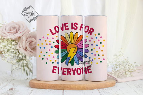 Love Is For Everyone Tumbler Wrap Sublimation sassyprint 