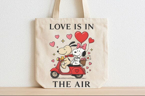 Love Is In The Air PNG Cute Valentine Dog Scooter Design SVG BillahCrafts 