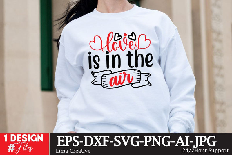 Love Is In The Air SVG Cutr File, Valentine's Day SVG Design SVG Insomnia Std 
