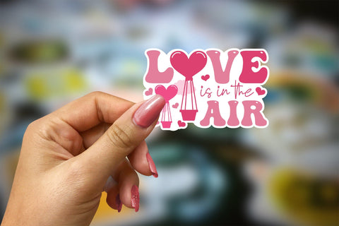 Love is in the Air - Valentine Stickers Sublimation CraftLabSVG 