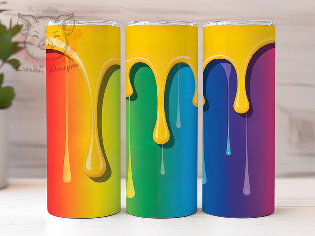 Love Is Love Colorful Rainbow Pride Tumbler, LGBTQ Tumbler Design, Rainbow Tumbler Wrap, 20oz Pride Sublimation, Love Is Love Tumbler, Equality Tumbler Wrap, Colorful Pride Tumbler Sublimation Lara' s Designs 