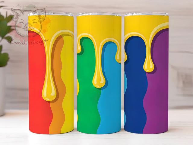 Love Is Love Colorful Rainbow Pride Tumbler, LGBTQ Tumbler Design, Rainbow Tumbler Wrap, 20oz Pride Sublimation, Love Is Love Tumbler, Equality Tumbler Wrap, Colorful Pride Tumbler Sublimation Lara' s Designs 