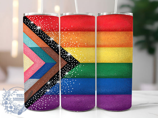 Love Is Love Rainbow Pride Flag Tumbler, LGBTQ Tumbler Design, Rainbow Flag Tumbler, 20oz Pride Wrap, Love Is Love Tumbler, Equality Sublimation Wrap, Colorful Pride Tumbler Sublimation ToriDesigns 