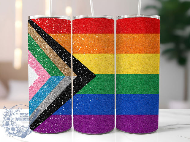 Love Is Love Rainbow Pride Flag Tumbler, LGBTQ Tumbler Design, Rainbow Flag Tumbler, 20oz Pride Wrap, Love Is Love Tumbler, Equality Sublimation Wrap, Colorful Pride Tumbler Sublimation ToriDesigns 