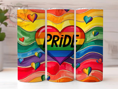 Love Is Love Rainbow Pride Flag Tumbler, Pride Flag Tumbler, 20oz Rainbow Tumbler, Love Is Love Wrap, LGBTQ Sublimation Design, Equality Pride Tumbler, Colorful Pride Wrap Sublimation Lara' s Designs 
