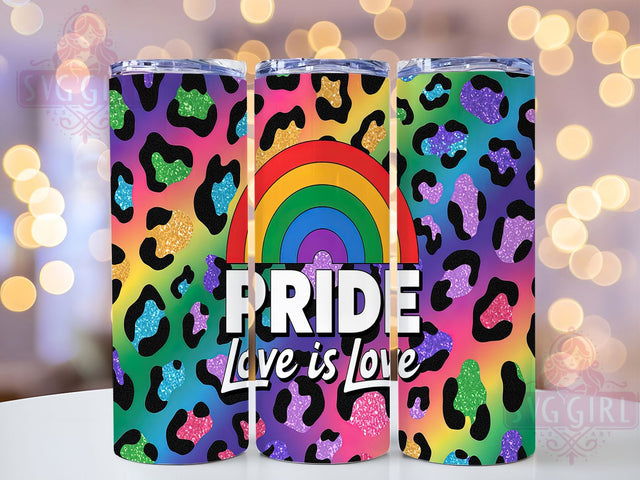 Love is Love Rainbow Pride Tumbler, LGBTQ+ Pride Tumbler, Rainbow Pride Wrap, 20oz Rainbow Tumbler, Pride Love Tumbler, LGBTQ+ Support Tumbler, Equality Tumbler Sublimation SvggirlplusArt 