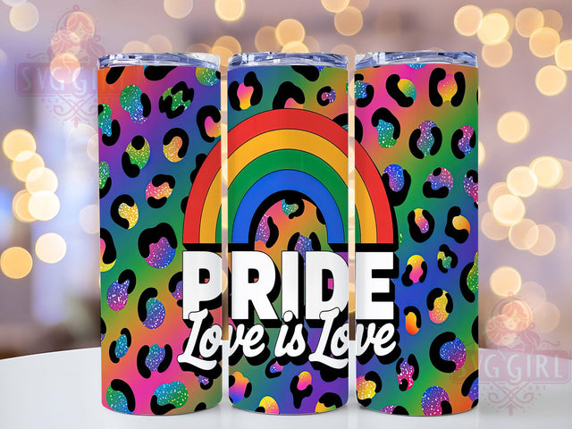Love is Love Rainbow Pride Tumbler, LGBTQ+ Pride Tumbler, Rainbow Pride Wrap, 20oz Rainbow Tumbler, Pride Love Tumbler, LGBTQ+ Support Tumbler, Equality Tumbler Sublimation SvggirlplusArt 