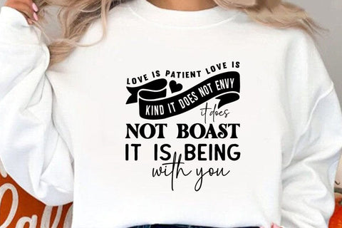 love is patient love is kind it does SVG Angelina750 