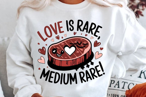 Love is rare medium rare Sublimation T-Shirt Design Sublimation Regulrcrative 