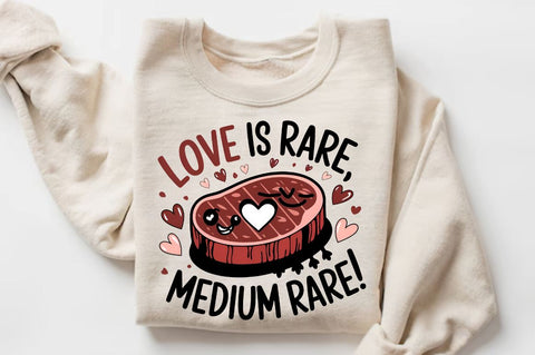 Love is rare medium rare Sublimation T-Shirt Design Sublimation Regulrcrative 