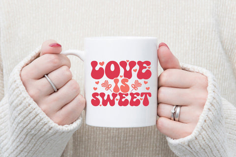 Love is Sweet - Retro Valentine's Day SVG SVG CraftLabSVG 