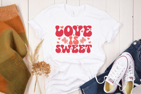 Love is Sweet - Retro Valentine's Day SVG SVG CraftLabSVG 