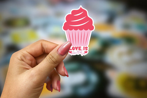 Love is Sweet | Valentine Day Stickers Sublimation CraftLabSVG 