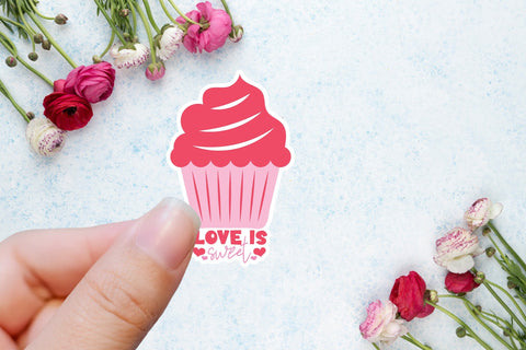 Love is Sweet | Valentine Day Stickers Sublimation CraftLabSVG 