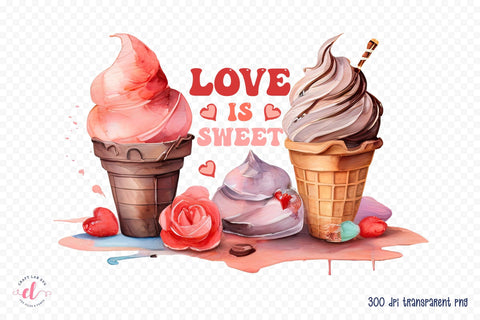 Love is Sweet - Valentine's Day Sublimation Sublimation CraftLabSVG 