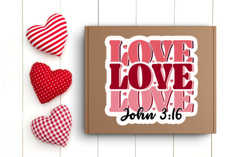 Love john 3 16 PNG Sticker Sublimation Regulrcrative 