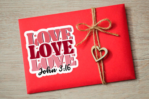 Love john 3 16 PNG Sticker Sublimation Regulrcrative 