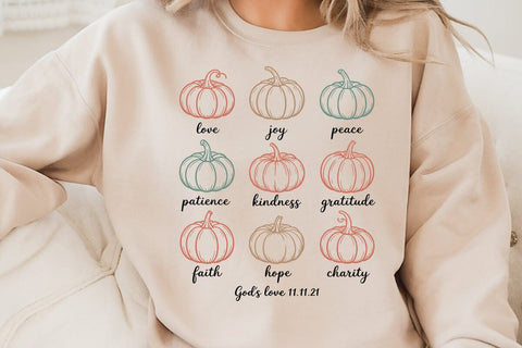 Love Joy Peace Patience Kindness Gratitude Faith Hope Charity God's Love 11.11.21 SVG Angelina750 