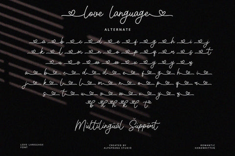 Love Language - Handwritten Font Font Alpaprana Studio 