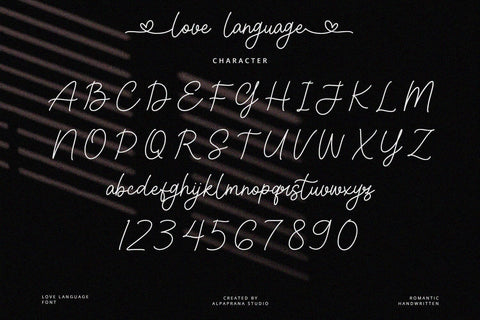 Love Language - Handwritten Font Font Alpaprana Studio 