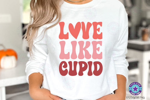 Love like cupid, Valentine's T-shirt, valentine's SVG, Valentine Quote Svg Design SVG FiveStarCrafting 
