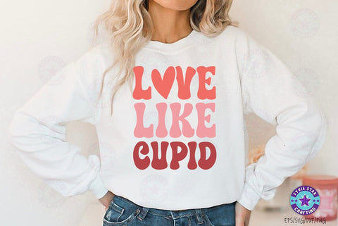 Love like cupid, Valentine's T-shirt, valentine's SVG, Valentine Quote Svg Design SVG FiveStarCrafting 