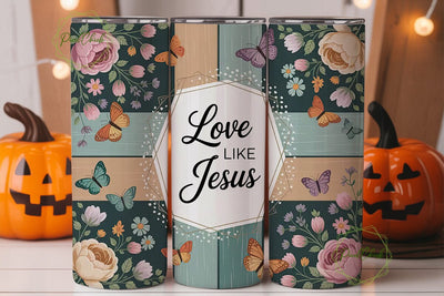 Love Like Jesus 20oz Tumbler Wrap Sublimation PixelChick 