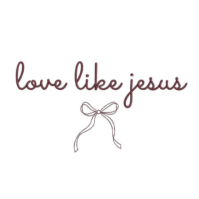 Love Like Jesus Embroidery Design, 5 sizes, Instant Download Embroidery/Applique DESIGNS Nino Nadaraia 