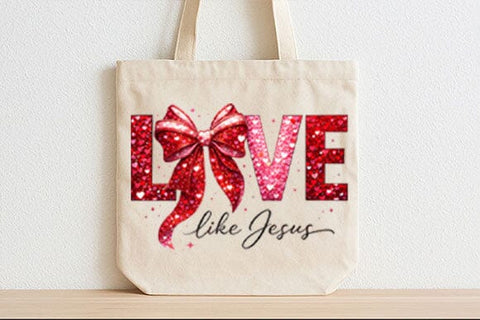 Love Like Jesus PNG | Christian Valentine Sublimation Design SVG BillahCrafts 