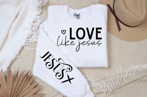 love like jesus Sleeve SVG Design, Inspirational sleeve SVG, Motivational Sleeve SVG, Positive Sleeve SVG SVG Regulrcrative 