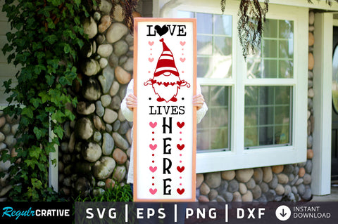 Love lives here svg design SVG Regulrcrative 