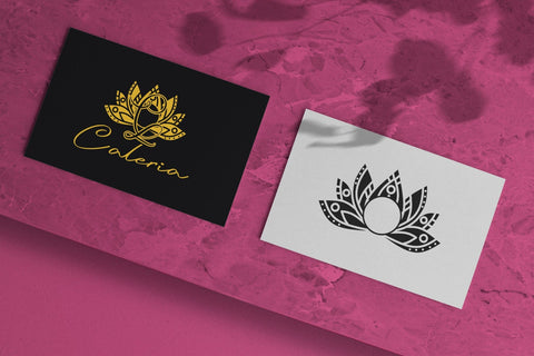 Love Lotus Mandala Monogram Font Dm Letter Studio 