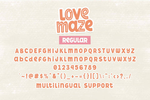 Love Maze Font Font Dm Letter Studio 