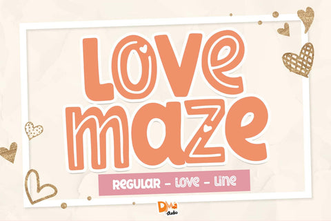 Love Maze Font Font Dm Letter Studio 
