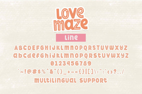 Love Maze Font Font Dm Letter Studio 