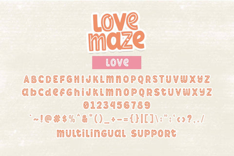 Love Maze Font Font Dm Letter Studio 