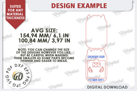 Love Message Note Holder Laser Cut. Love Sign SVG SVG Evgenyia Guschina 