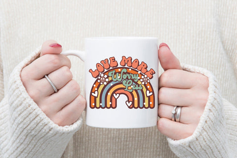 Love More Worry Less PNG Sublimation Sublimation CraftLabSVG 