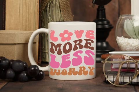 Love more worry less Svg Design SVG Regulrcrative 