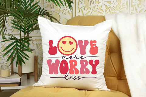Love more worry less svg Design SVG Regulrcrative 